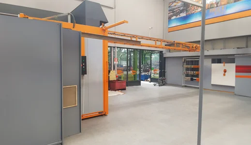 EKSENEL KONVEYÖRLÜ TOZ BOYA PİŞRME FIRINI